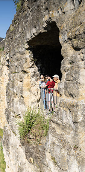 Guided tour of the Bock Casemates in Luxembourgish