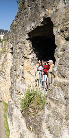 Guided tour of the Bock Casemates in german