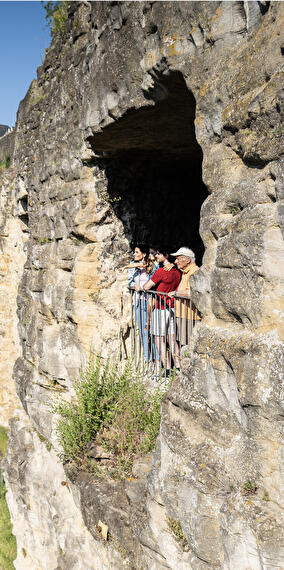 Guided tour of the Bock Casemates in luxembourgish
