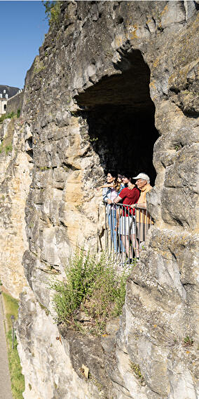 Guided tour of the Bock Casemates in german
