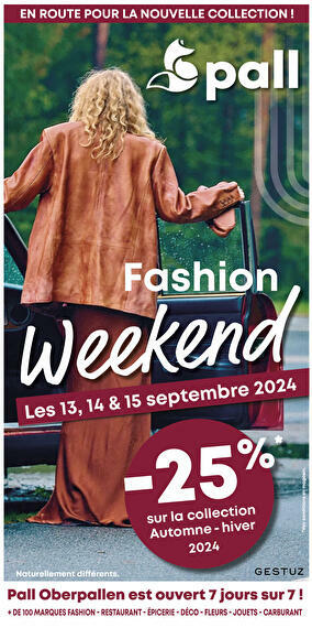 Your favorite brands at low prices during Fashion Weekend!