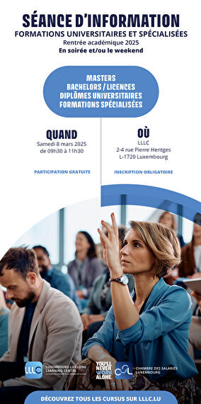 Séance d'information - Formations universitaires et spécialisées