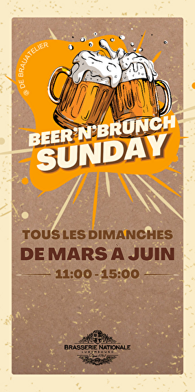 Beer'N'Brunch à la Brasserie Nationale