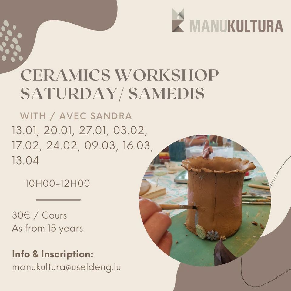 Saturday ceramic workshop