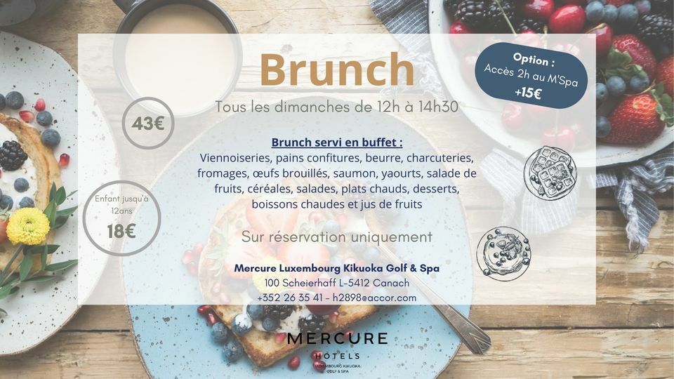 Brunch avec option spa