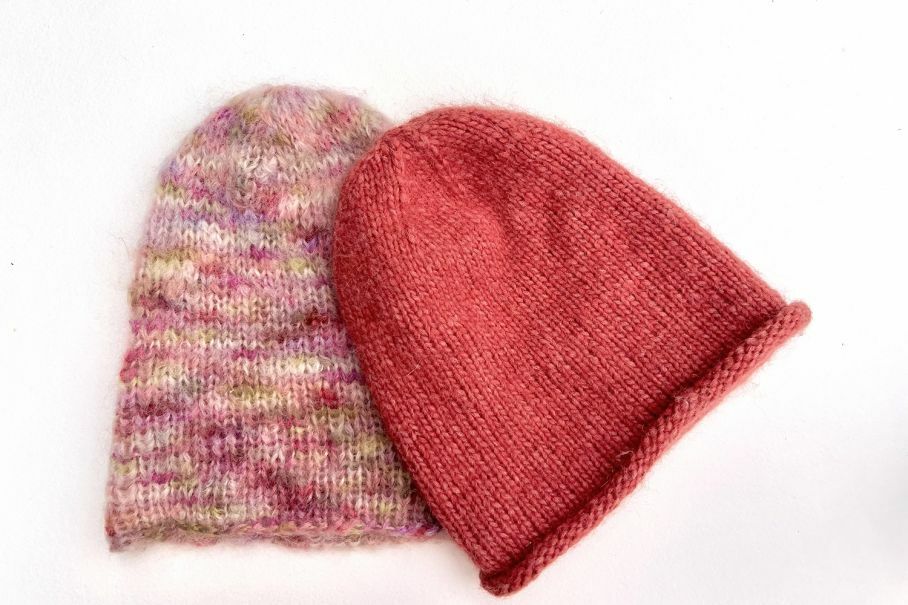 Bonnets - cours de tricot