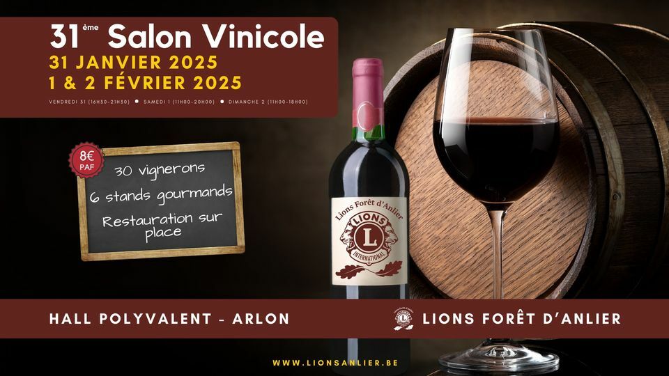 Salon Vinicole 2025 du Lions Forêt d'Anlier