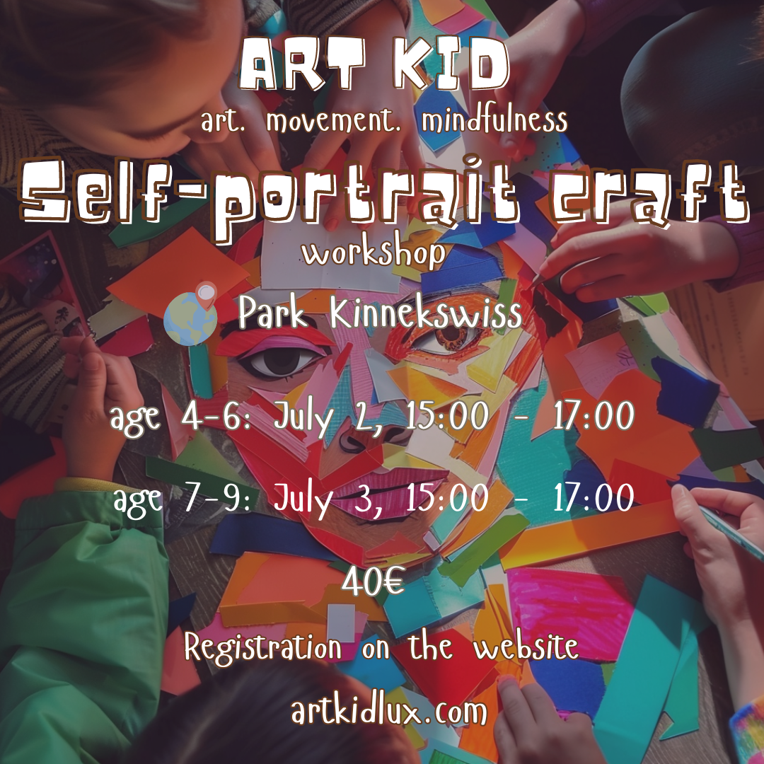 Kids workshop (7/9) for creating self-portraits