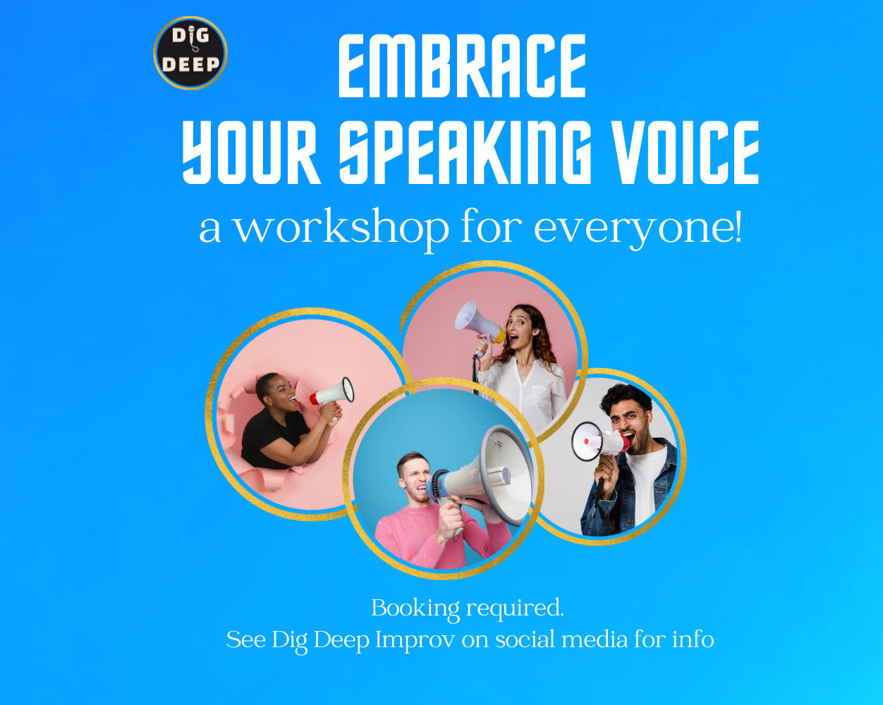 Embrace your speaking voice: a workshop for everyone!