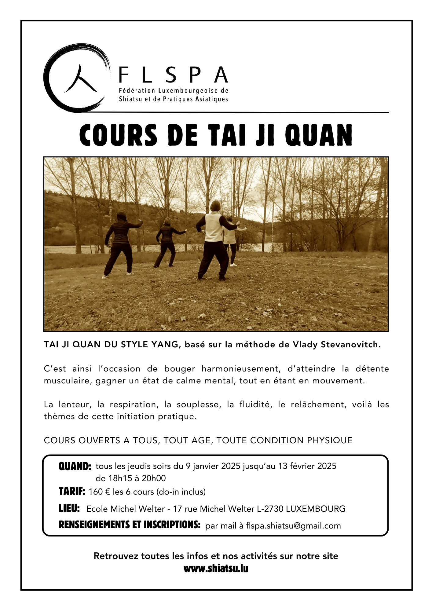 Cours de Taiji Quan