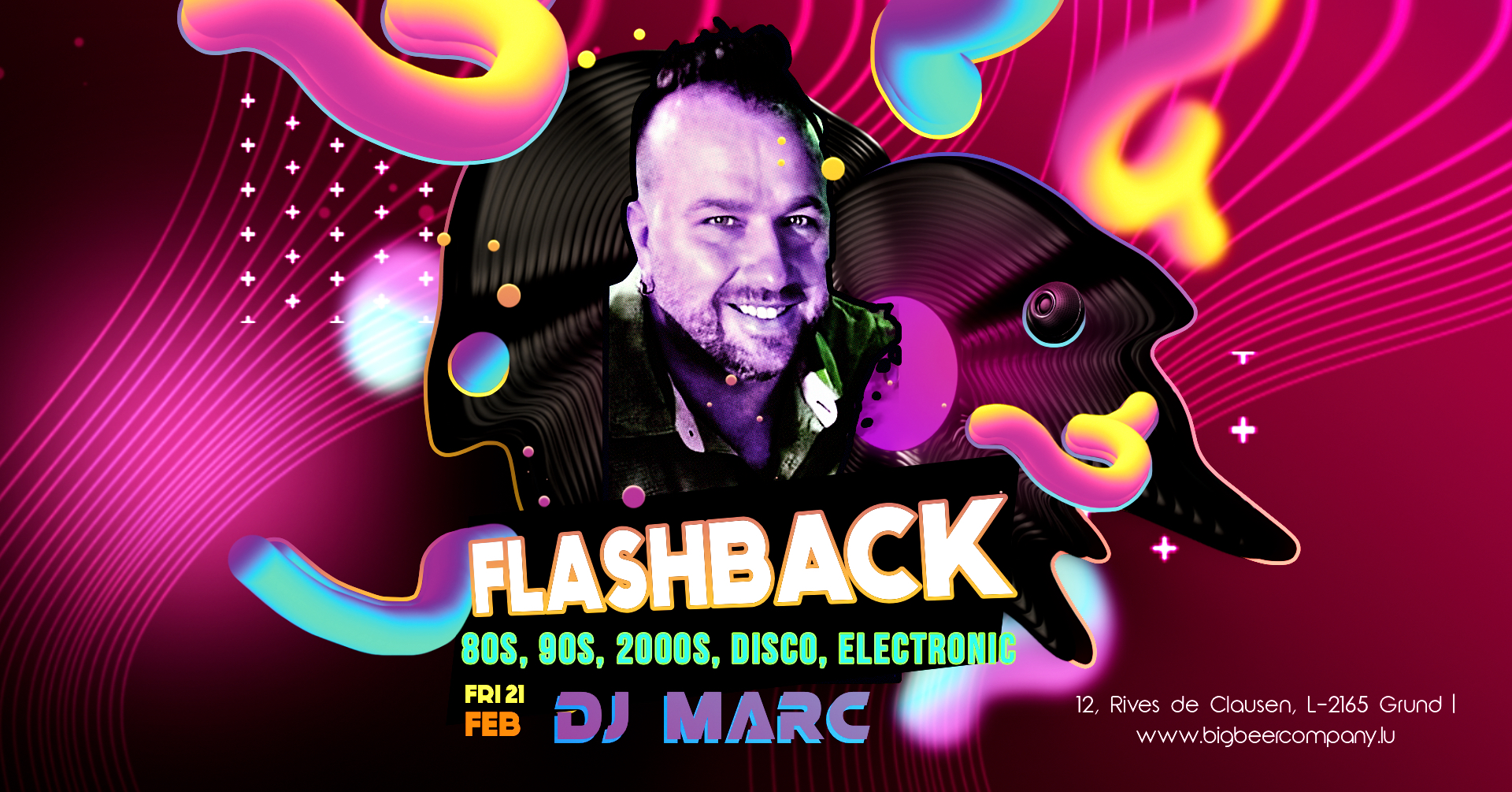 Flashback with DJ Marc - 80s, 90s, 2000s, Disco & Electronic