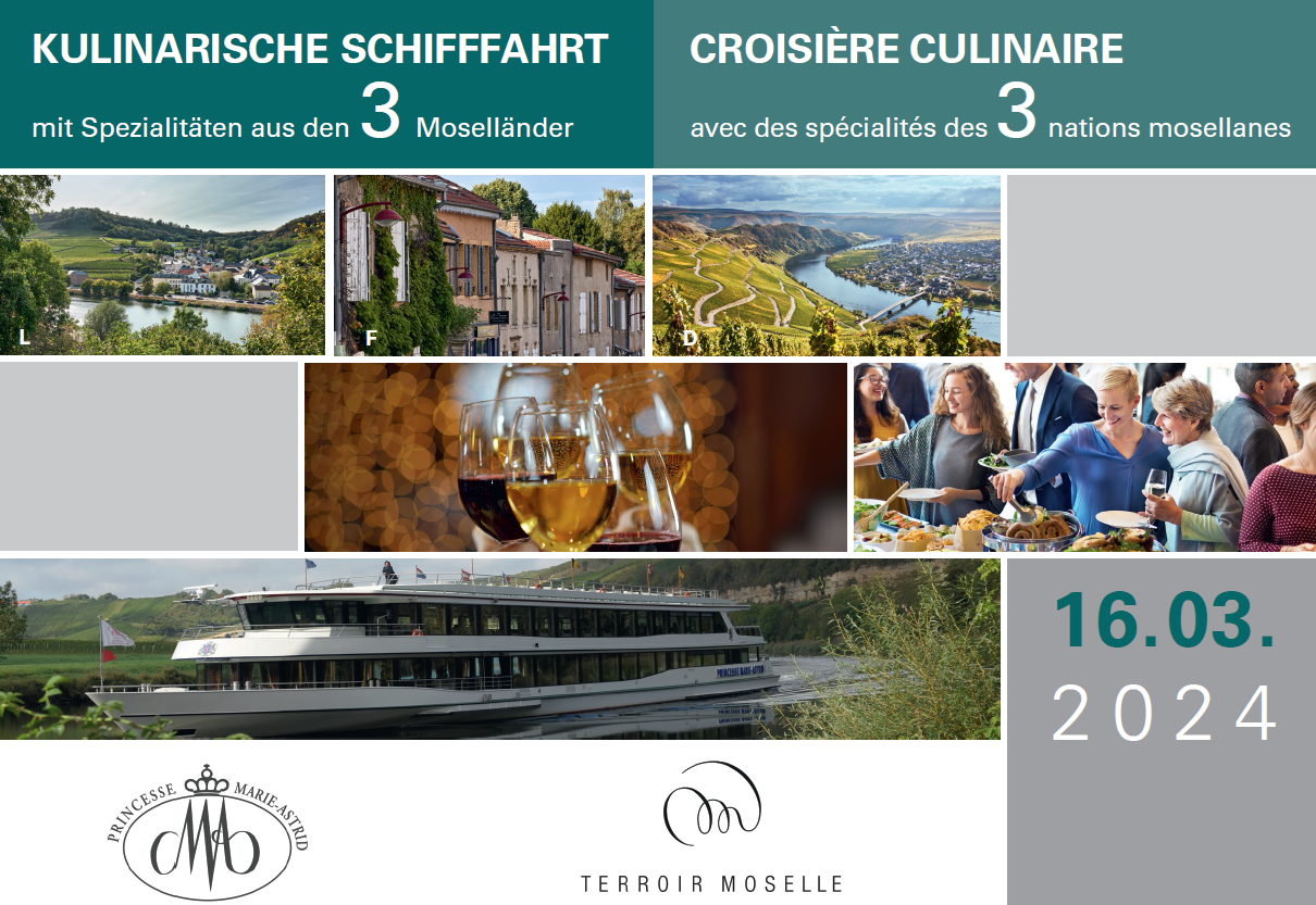 Croisière culinaire en compagnie de vignerons de la vallée de la Moselle sans frontières