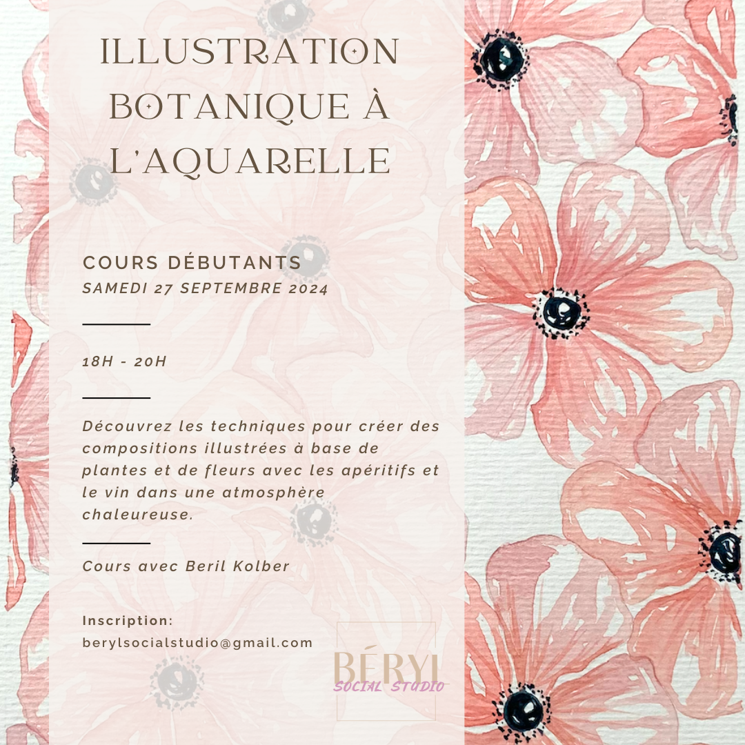 Illustration botanique à l’aquarelle