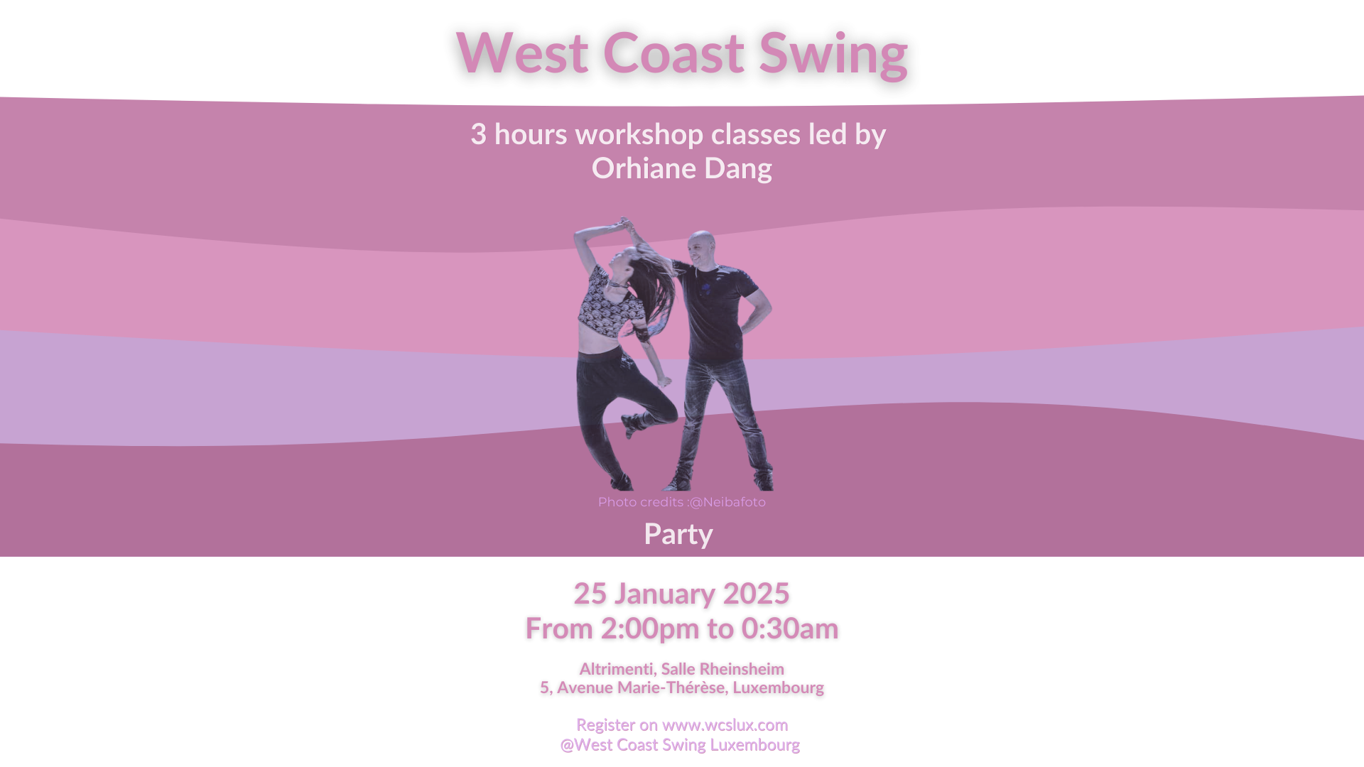 West Coast Swing workshops by Orhiane Dang