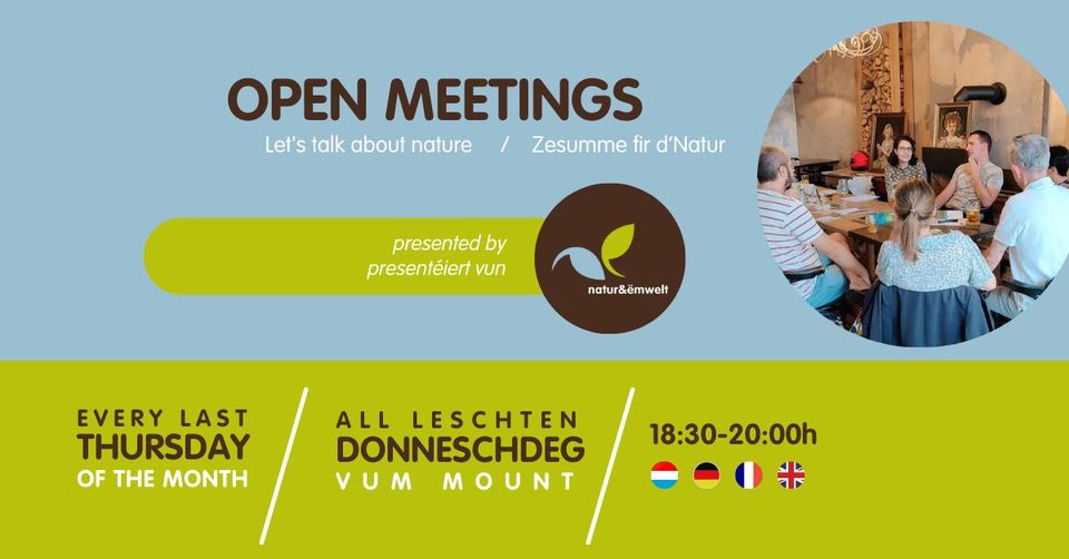 Open meetings 2023 - Let's talk about nature...