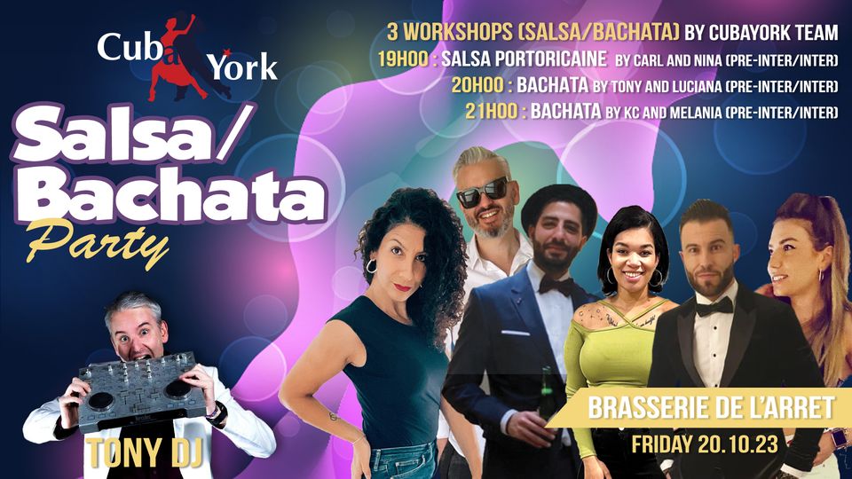 Friday Bachata-Salsa Party with TonyDJ