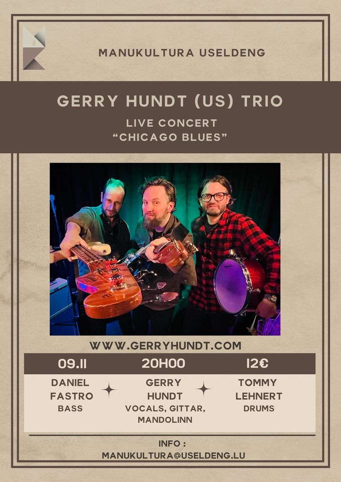 Gerry Hundt trio - concert live