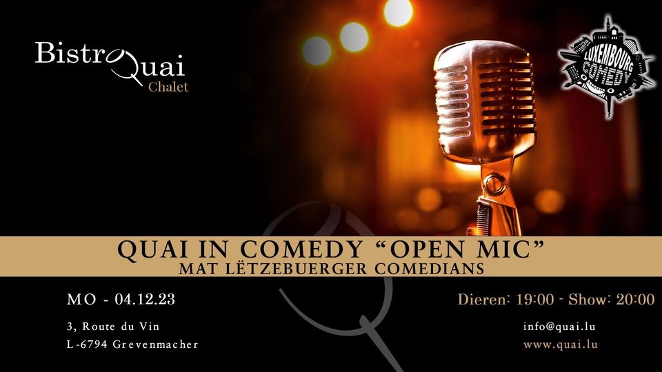 Quai in Comedy (Open Mic)