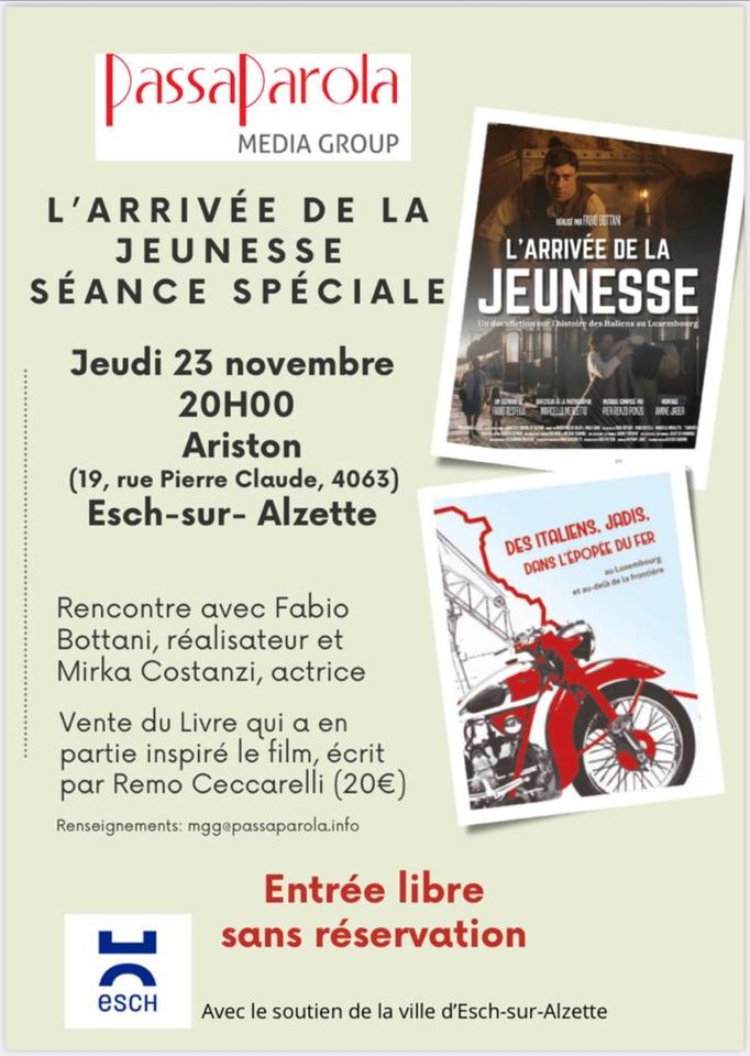 Séance spéciale du film L'Arrivée de la jeunesse