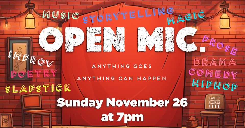 Open mic.