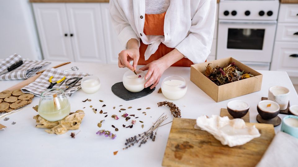 Atelier confection d'une bougie naturelle