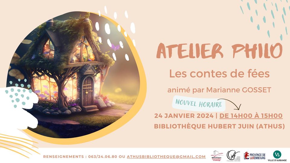 Atelier philo à la bibliothèque d'Athus : Les contes de fées