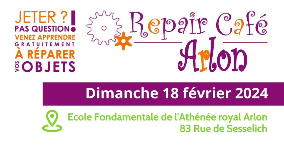 Repair Café de février à Arlon