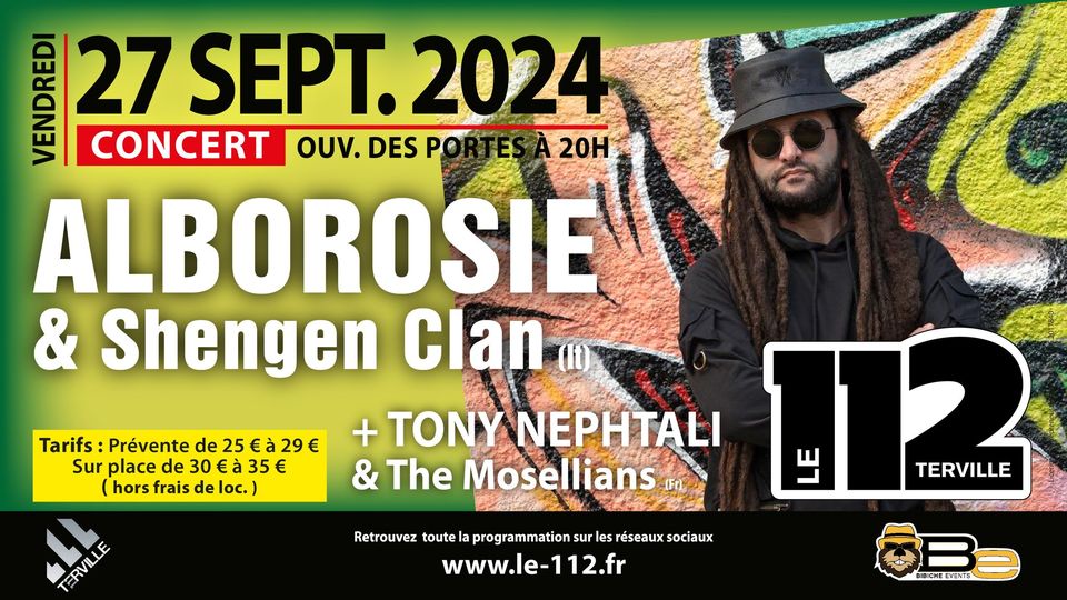 Alborosie  The Schengen Clan - Tony Nephtali  The Mosellians