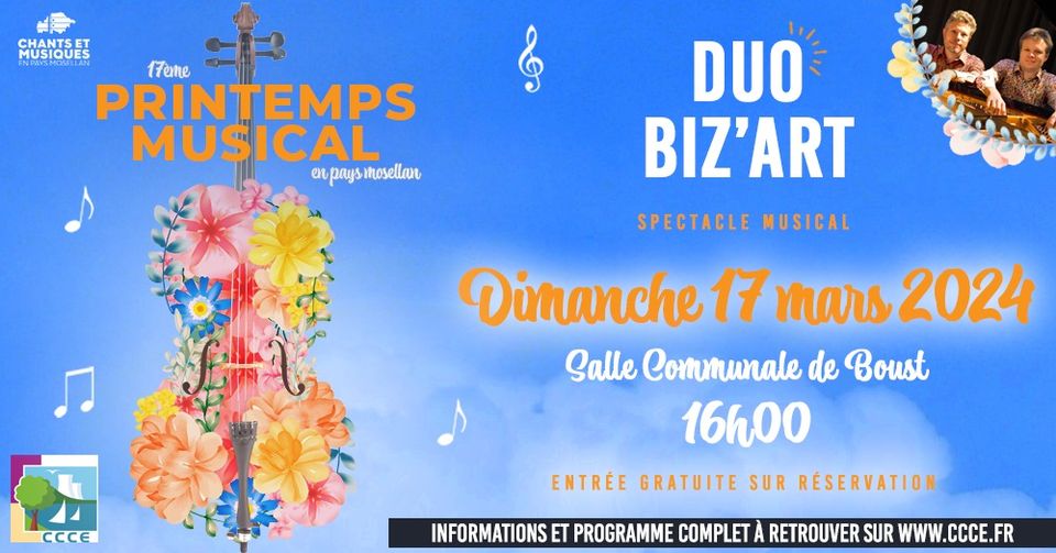 Duo Biz'Art  17ème Printemps Musical