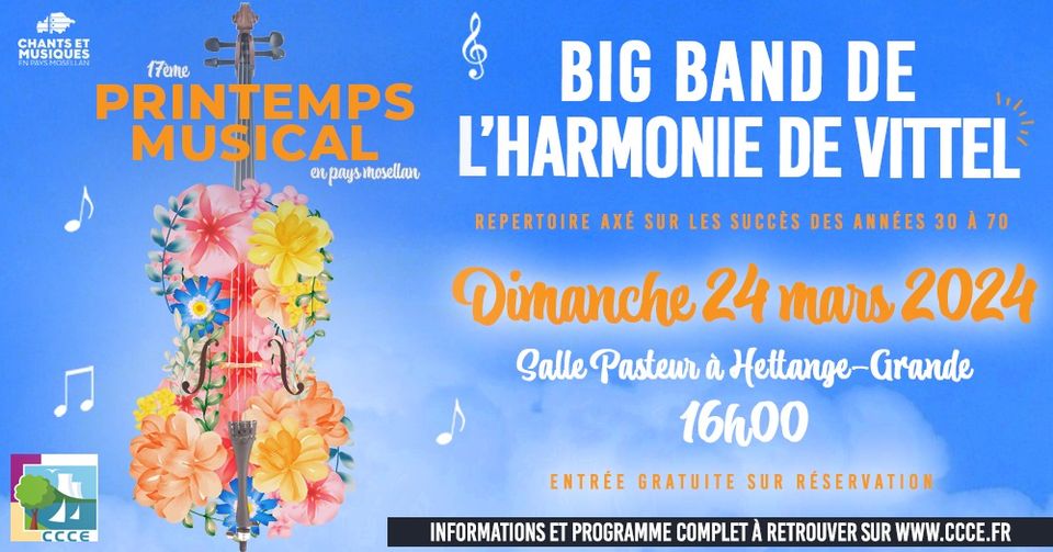 Big Band de l'Harmonie de Vittel  17ème Printemps Musical