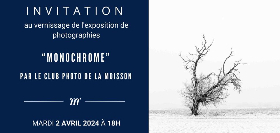 Vernissage de l'exposition photo monochrome