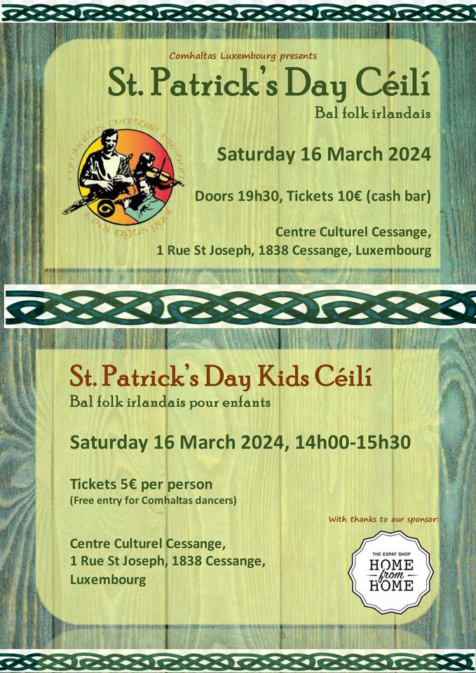 St. Patrick's Day Céili - Bal folk irlandais - Kids Céili