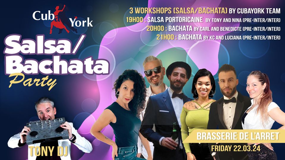 Friday Bachata-Salsa Party with TonyDJ