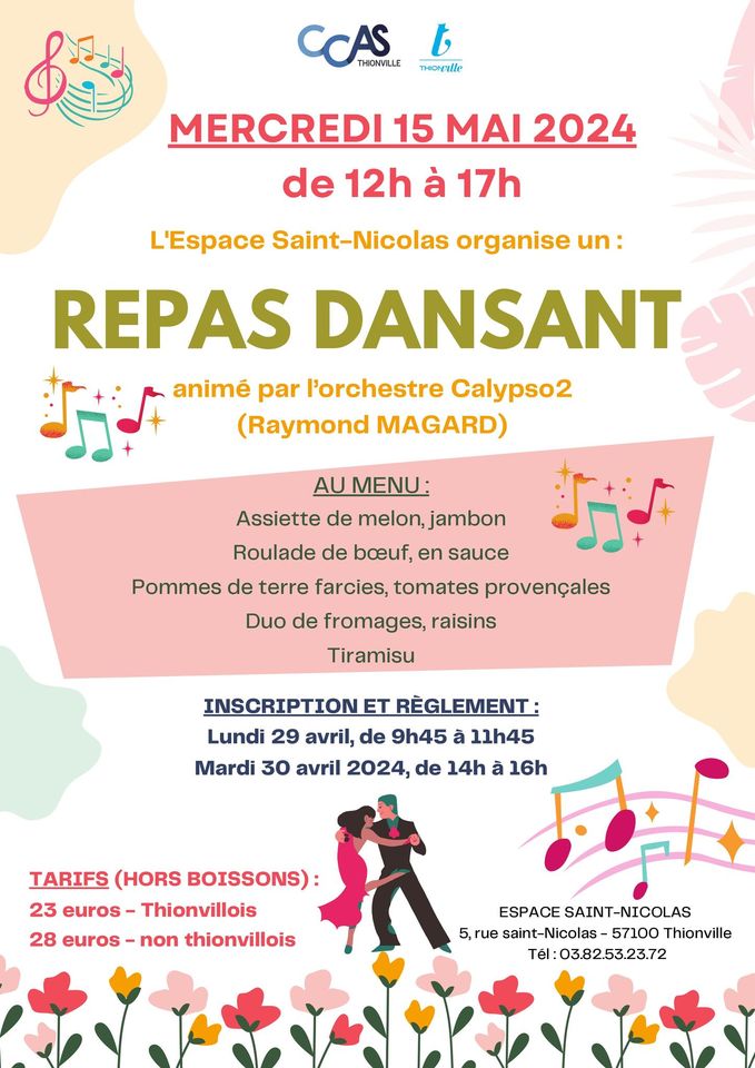 Espace Saint-Nicolas : repas dansant