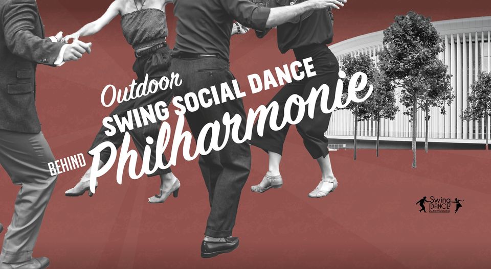 Outdoor social dance behind the Philharmonie