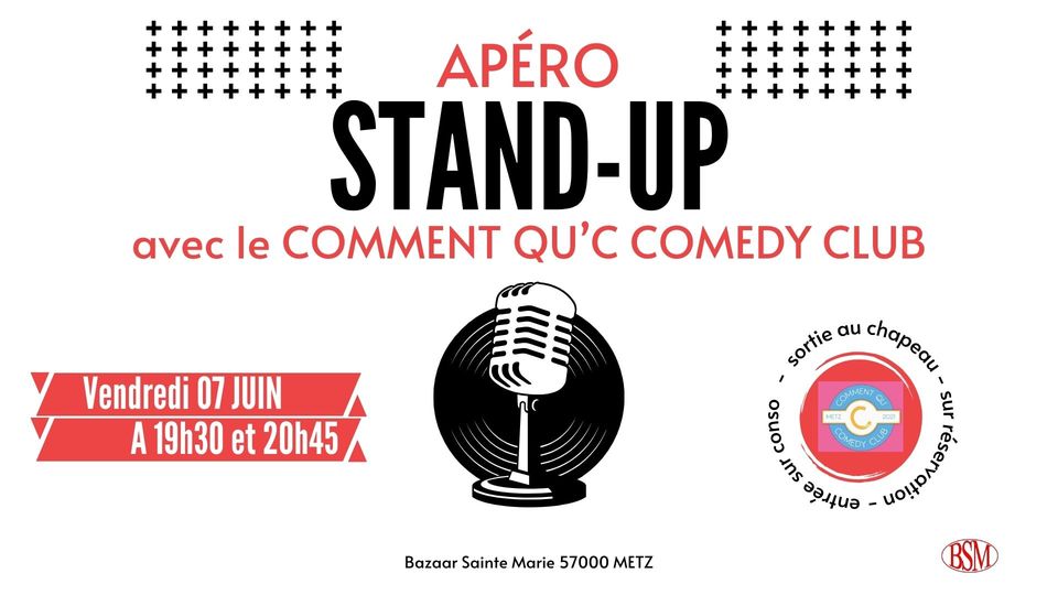 Stand-up aperitif with the how-qu’c comedy club