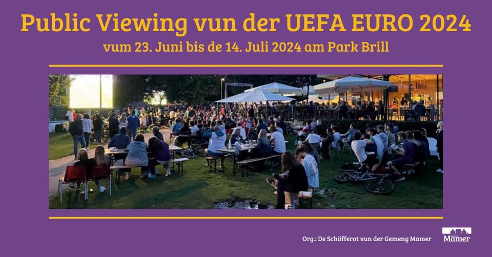 Projection publique de l'UEFA EURO 2024