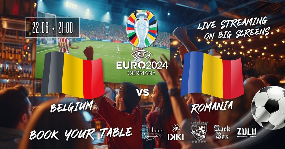 Euro 2024  BELGIUM  vs. ROMANIA