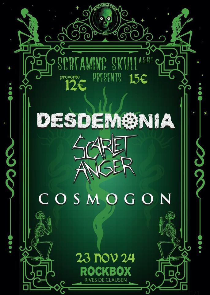 Screaming skull - Desdemonia • Scarlet anger - Cosmogon