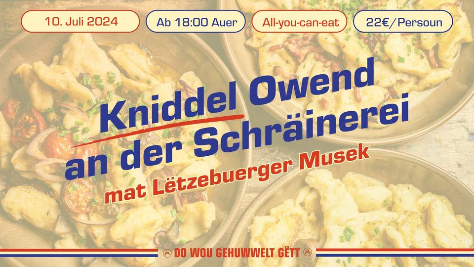 Kniddel evening with Luxembourgish music