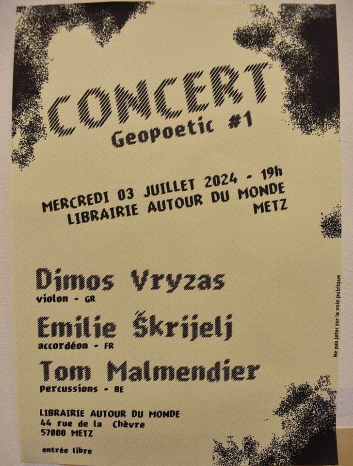 Concert geopoetic # 1 !