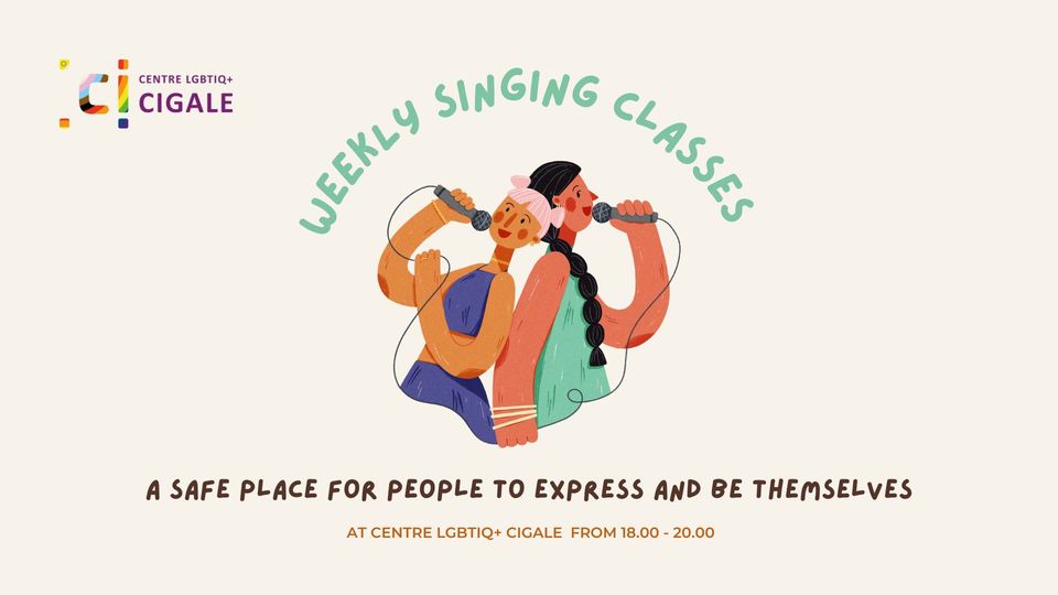 Music doesn't discriminate. Weekly singing classes with Anastasia (they/them