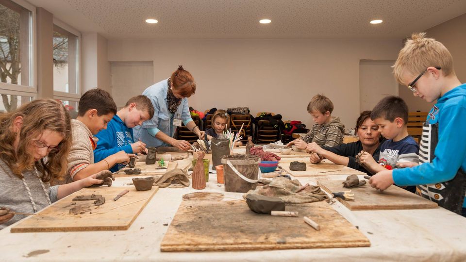 Atelier d'argile pour enfants