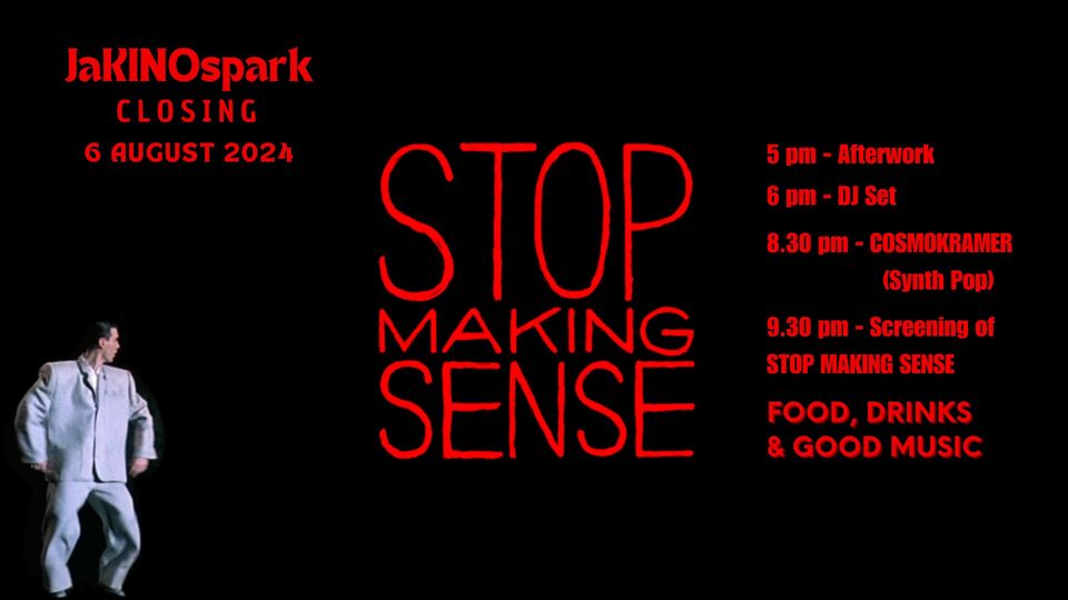 JaKINOspark: Stop Making Sense + Cosmokramer