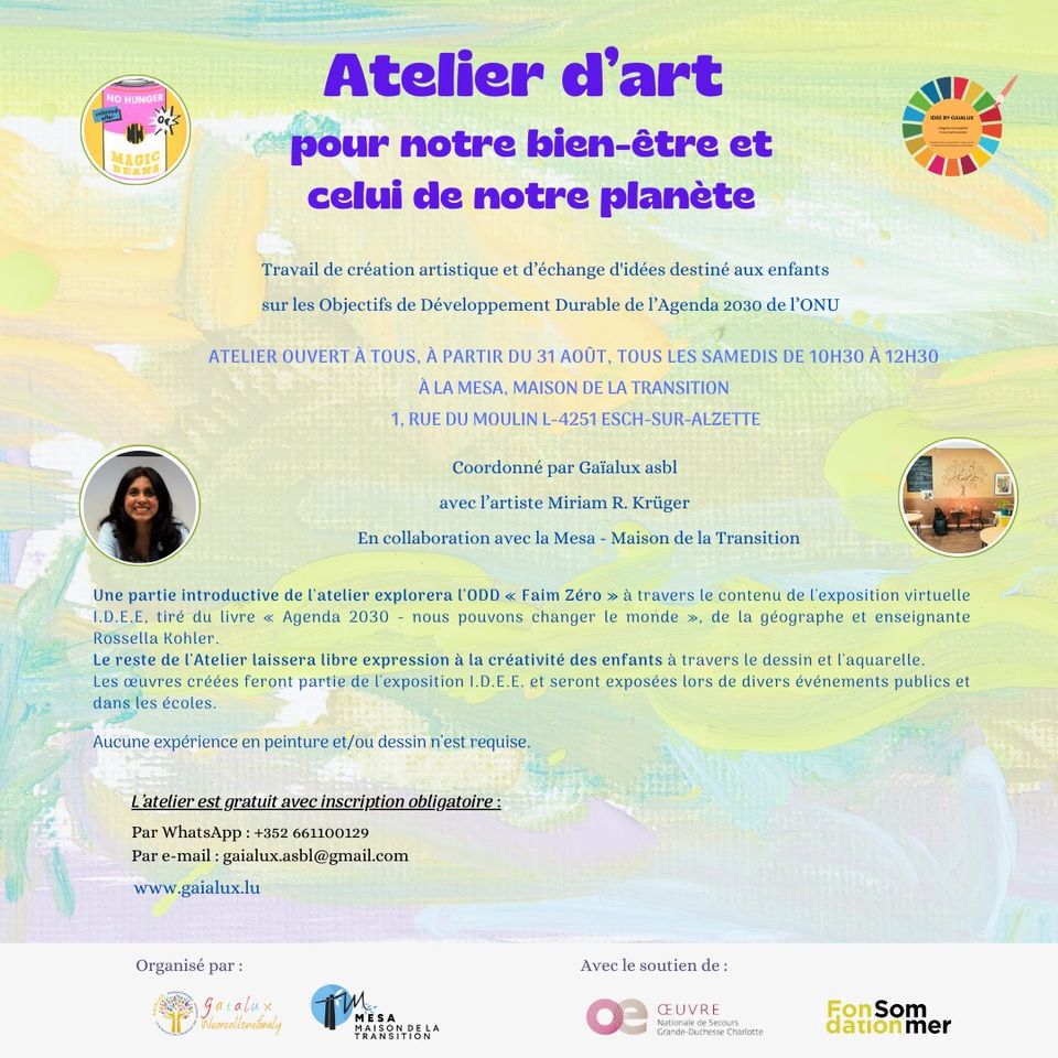 Un atelier d’art pour enfants