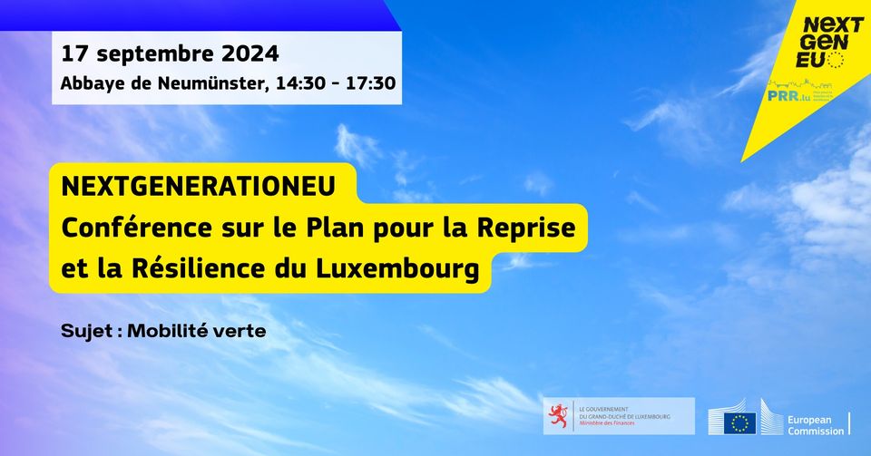 Conférence sur le Plan pour la Reprise et la Résilience du Luxembourg