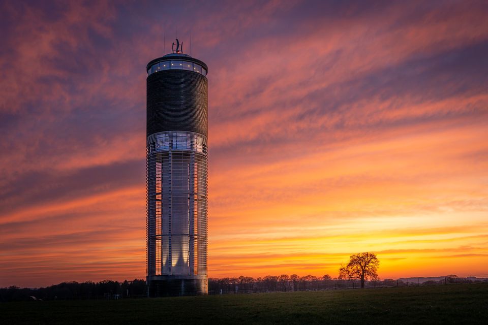 Coucher de soleil à l'Aquatower