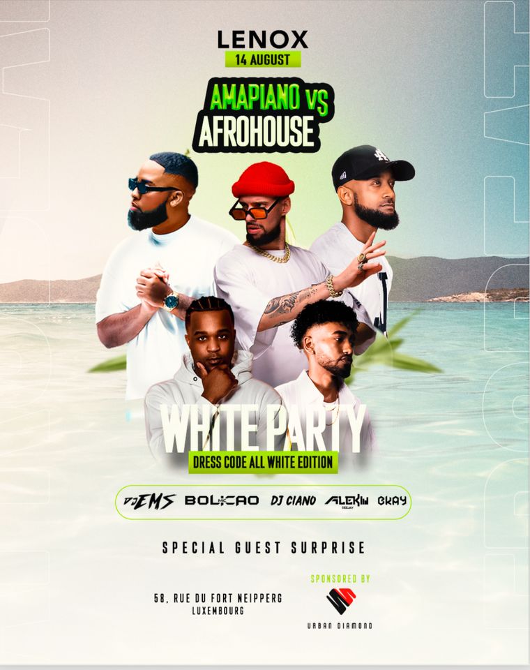 White Party | Amapiano vs Afrohouse | Lenox 14.08 |