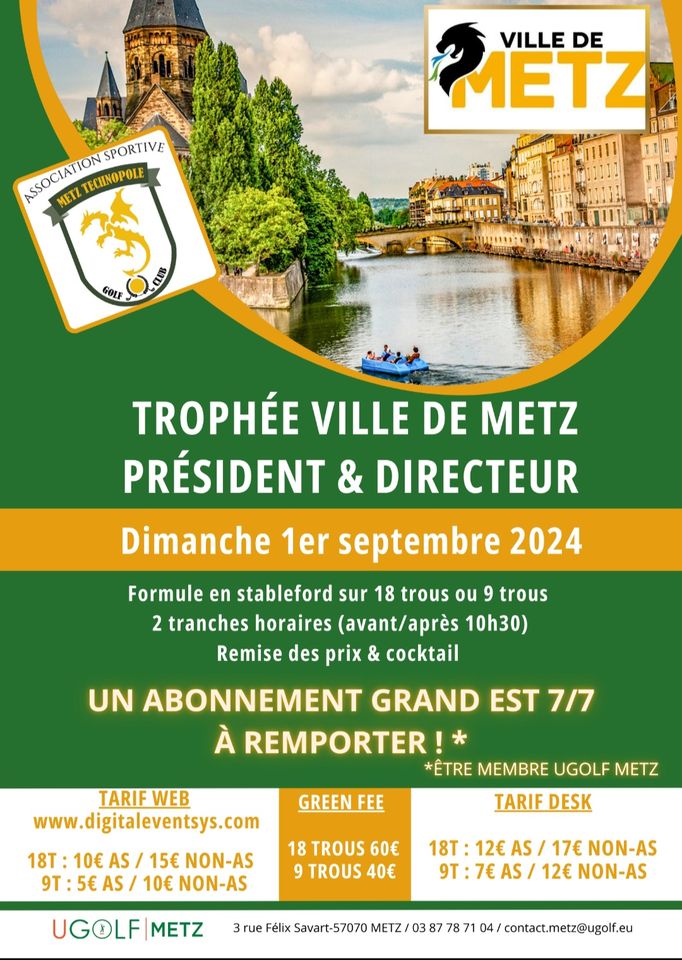 Trophée Ville de Metz Président Directeur