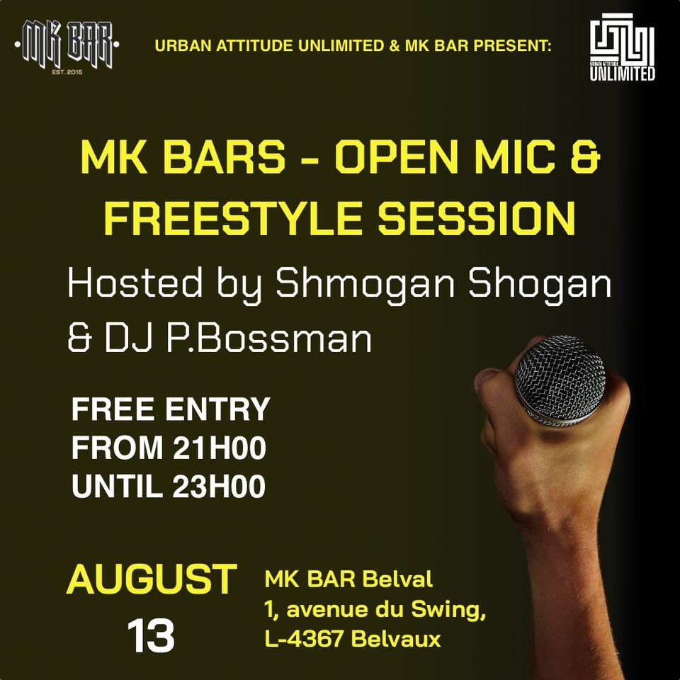 MK Bars - session open mic et freestyle